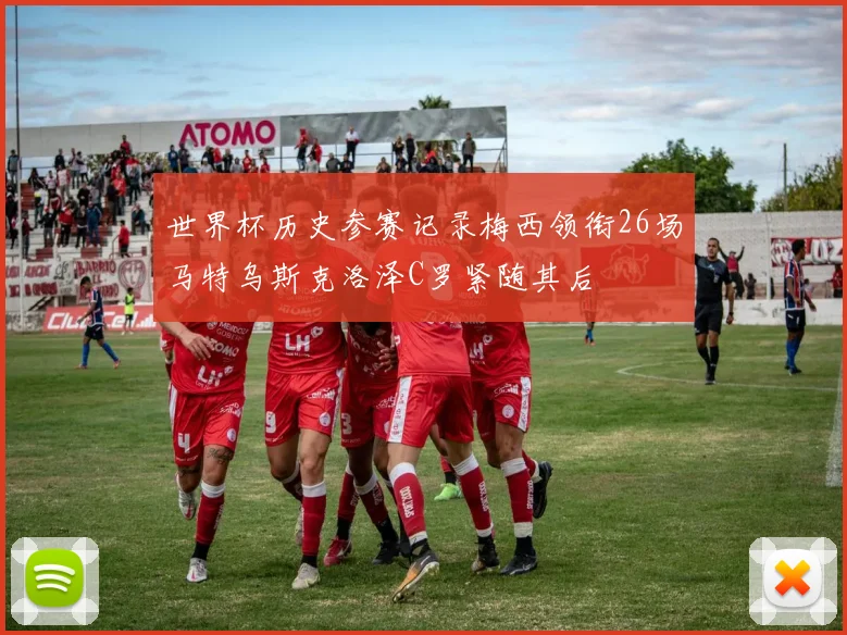世界杯历史参赛记录梅西领衔26场马特乌斯克洛泽C罗紧随其后